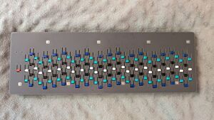 Prototype TS41 keyboard with 126 small keys of various colors
